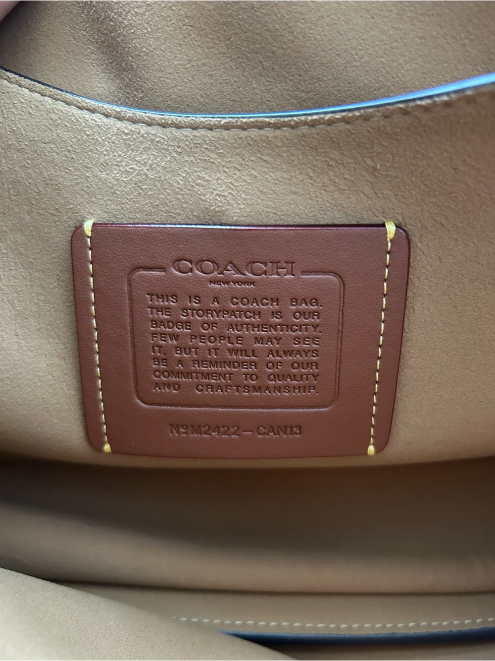 Coach Brown Suede Tabby Shoulder Bag with Gold Hardware - Picture 13 of 14